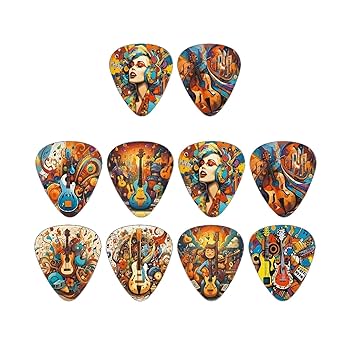 Amazon.co.jp: エレキギターピック - 3.94x1.97x1.18 インチ 10